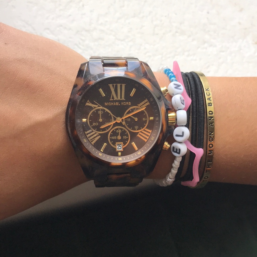 Tortoise Michael Kors watch